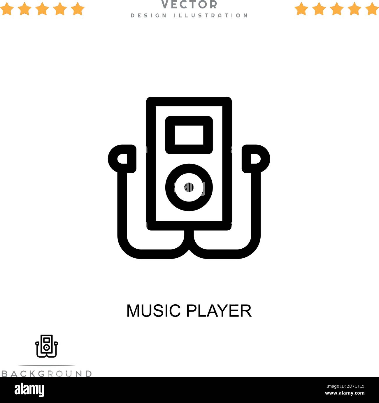 Icona lettore musicale. Semplice elemento della raccolta delle interruzioni  digitali. Icona di Line Music Player per modelli, infografiche e altro  ancora Immagine e Vettoriale - Alamy