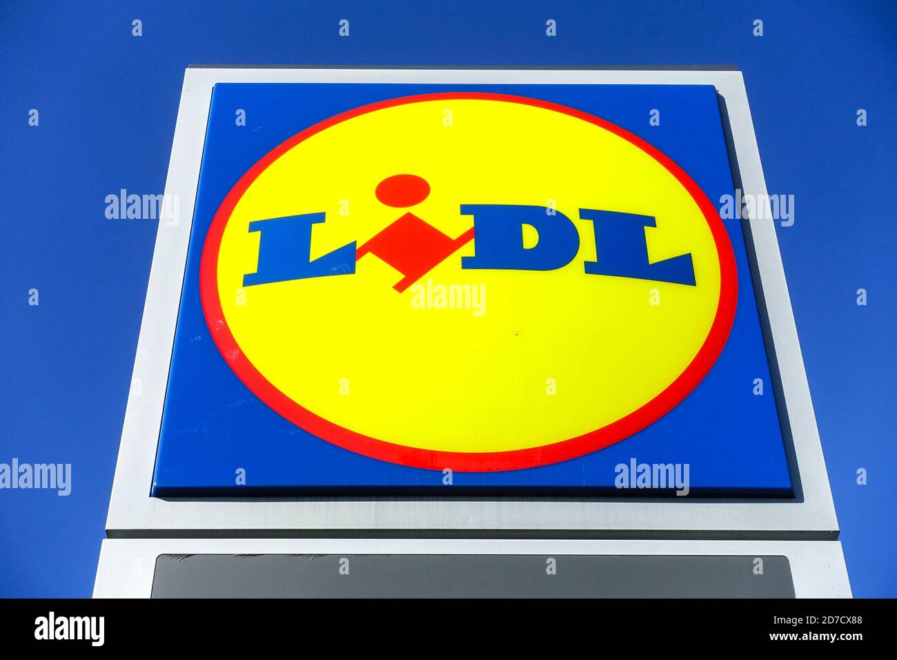 Lidl firma Repubblica Ceca Foto Stock