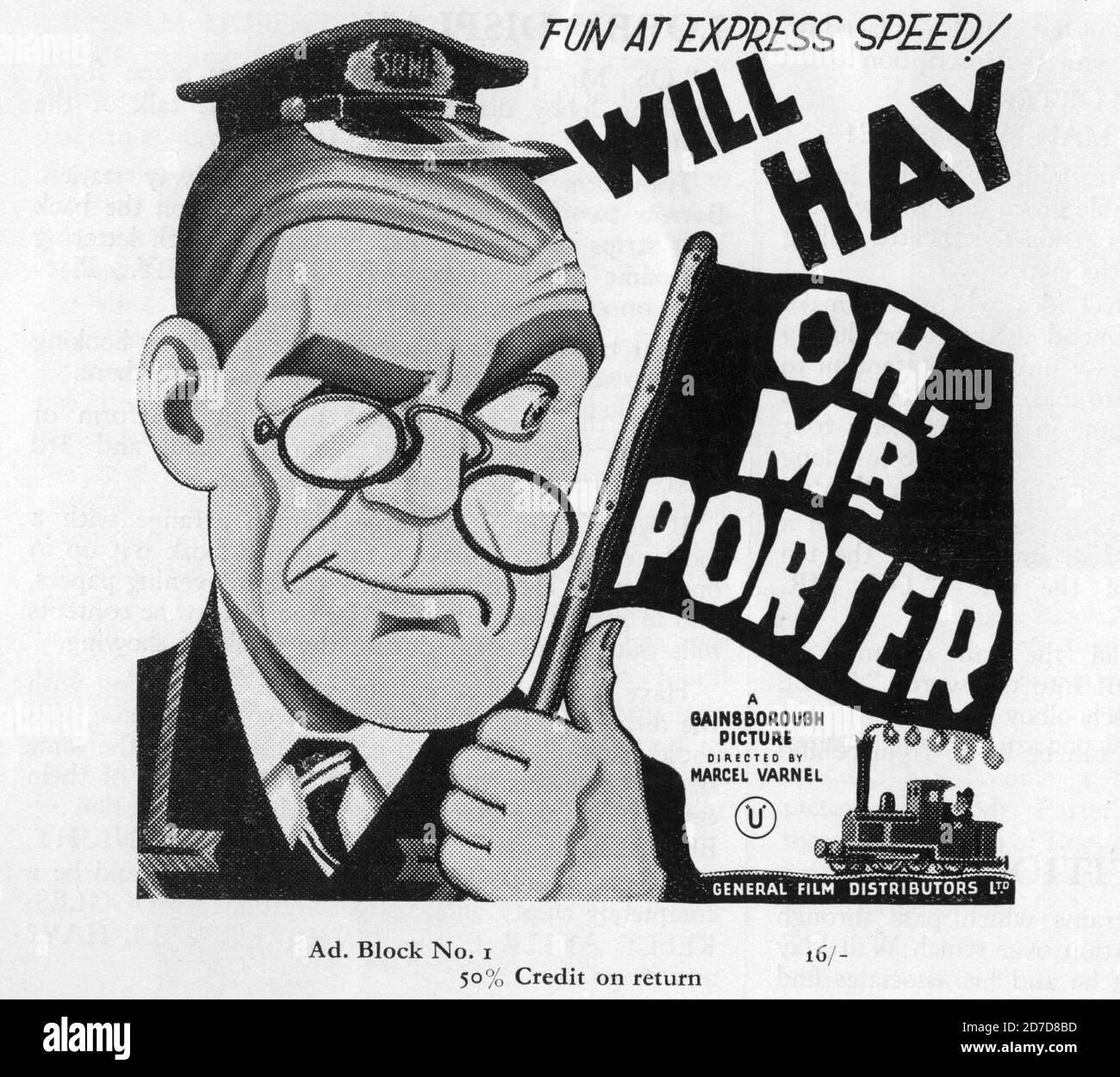 FIENO IN OH, SIGNOR PORTER! 1937 regista MARCEL VARNEL storia originale FRANK LAUNDER Gaumont British Picture Corporation / Gainsborough Pictures / General Film Distributors (GFD) Foto Stock