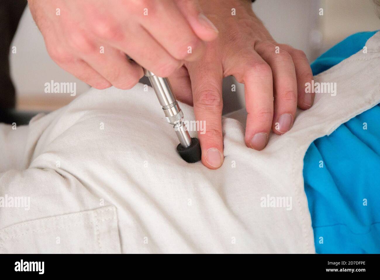Massaggio in ospedale Foto Stock