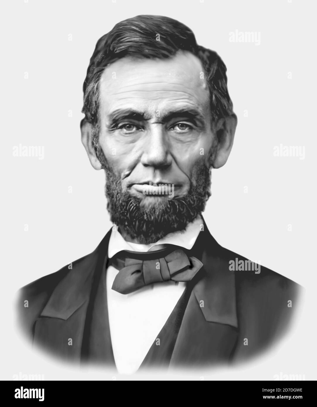 Abraham Lincoln 1809-1865 Avvocato di statista americano Foto Stock