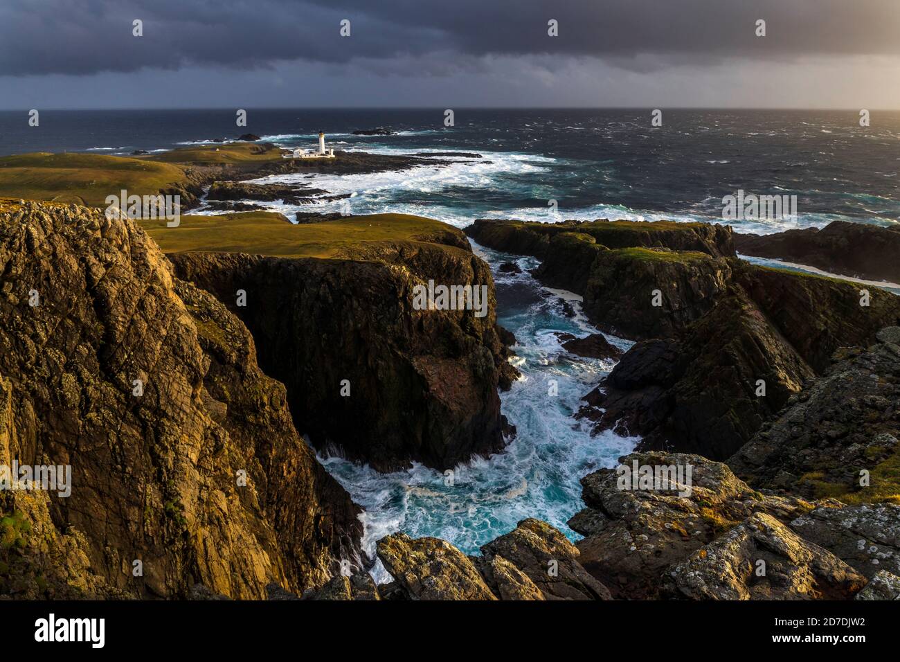 Fair Isle; Shetland; Regno Unito Foto Stock