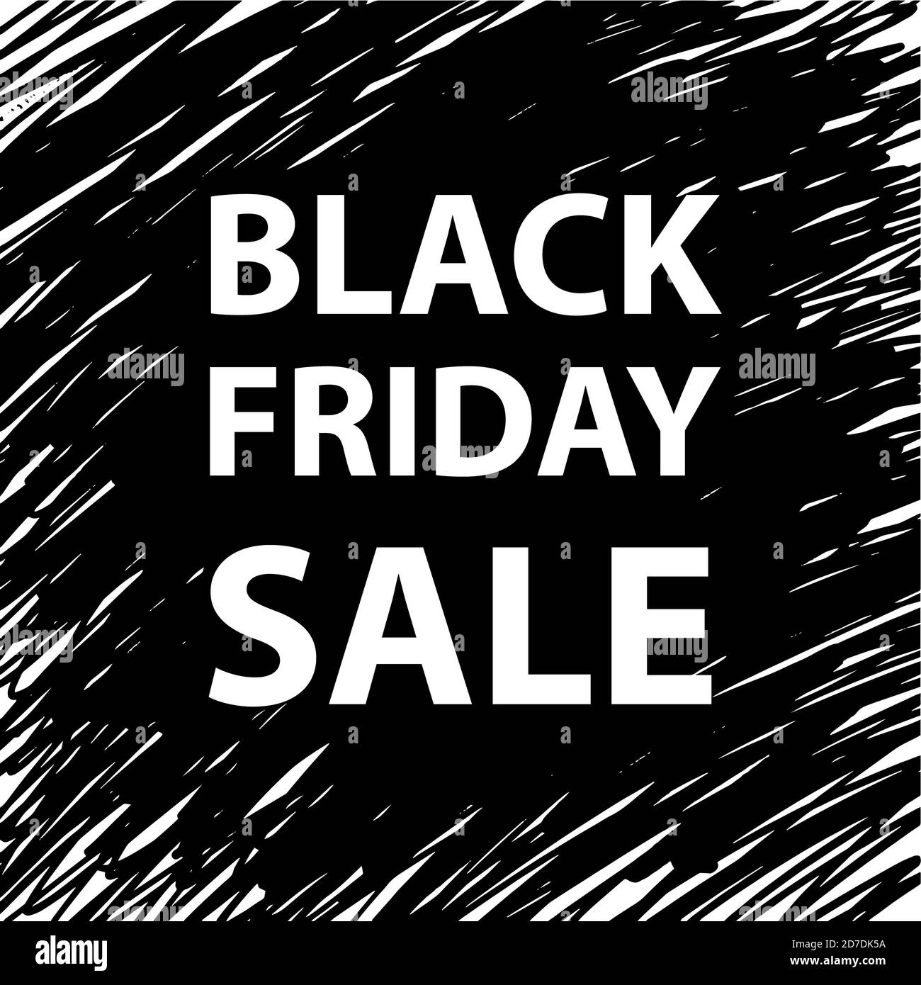 Testo del black friday su sfondo nero Foto Stock