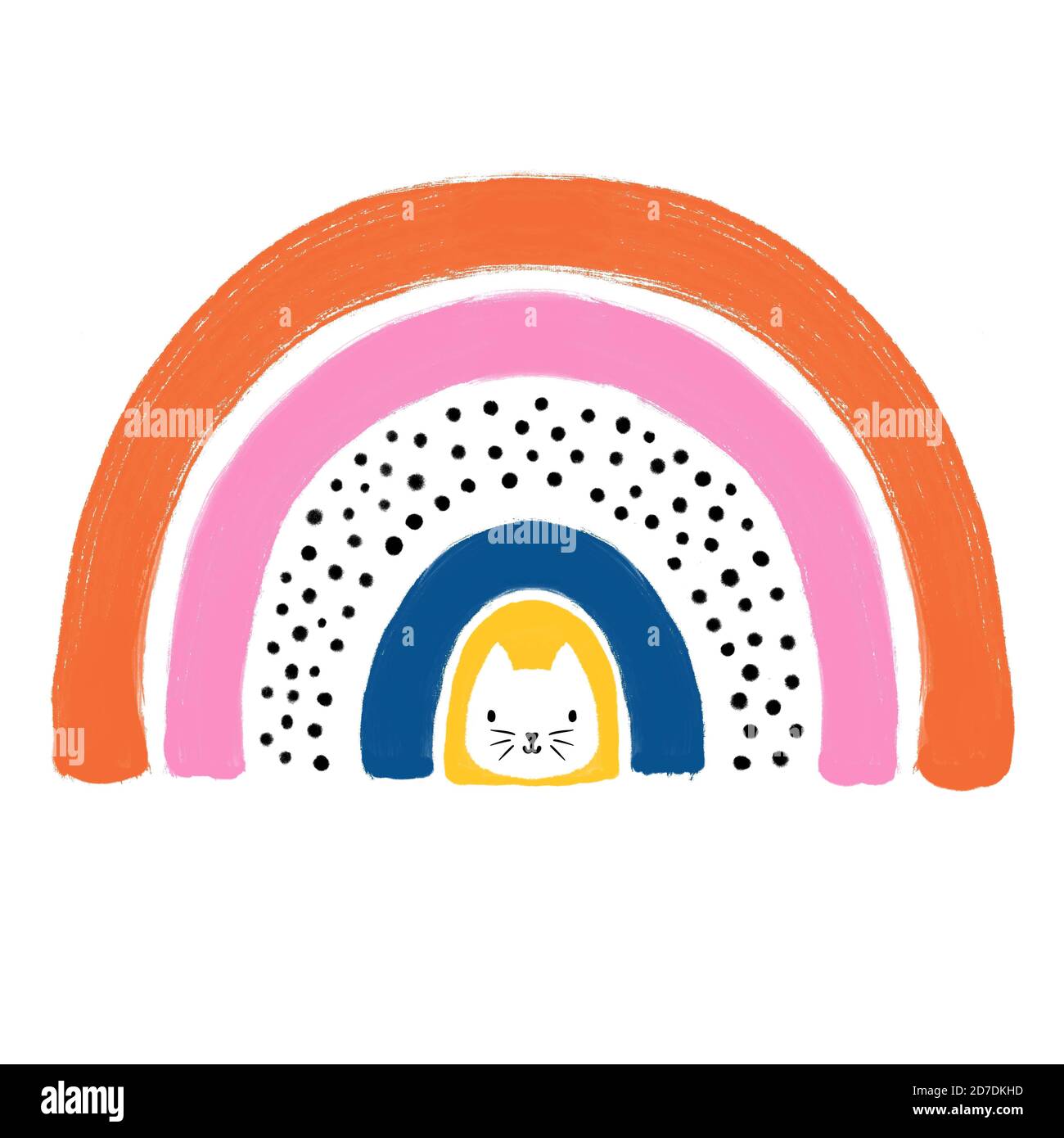 Arcobaleno nuvola appeso a parete, arte murale, ciondolo. Colori pastello. Perfetto per un asilo nido, nuovo bambino, camera da letto, camera per bambini - Italia
