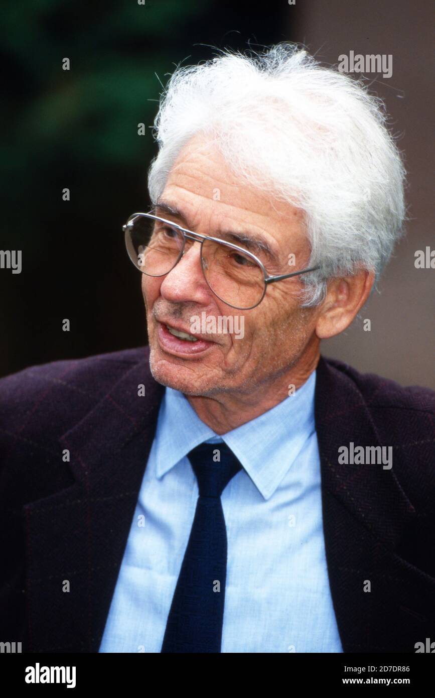 Autor auf der Buchmesse a Francoforte, Germania 1993. Foto Stock