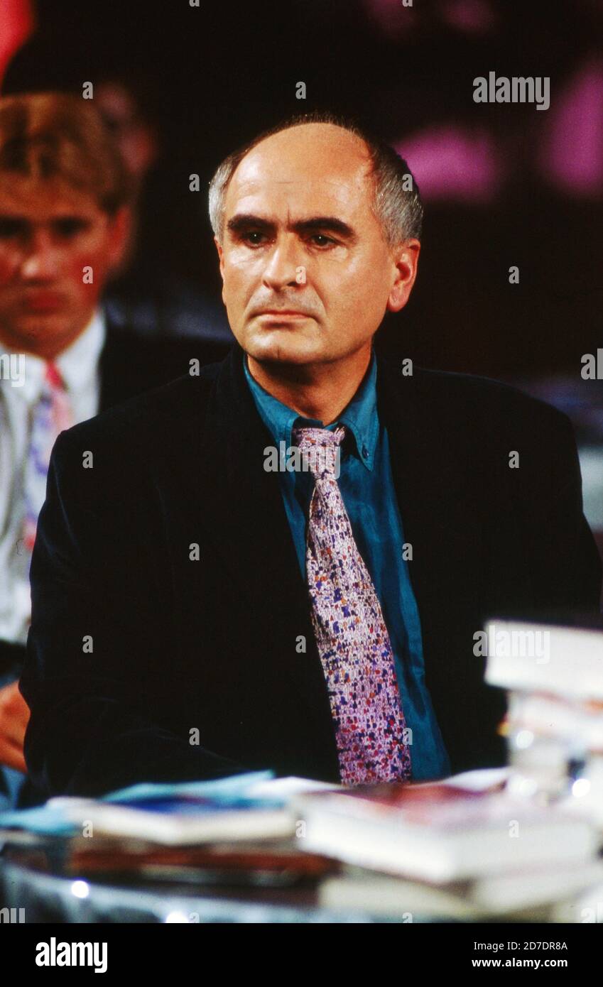 Autor auf der Buchmesse a Francoforte, Germania 1993. Foto Stock
