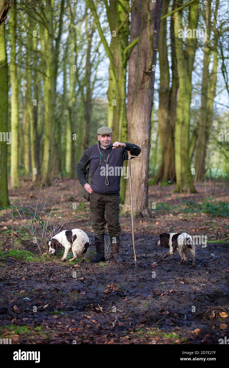 In un gioco guidato sparare in Lancashire, Inghilterra Foto Stock