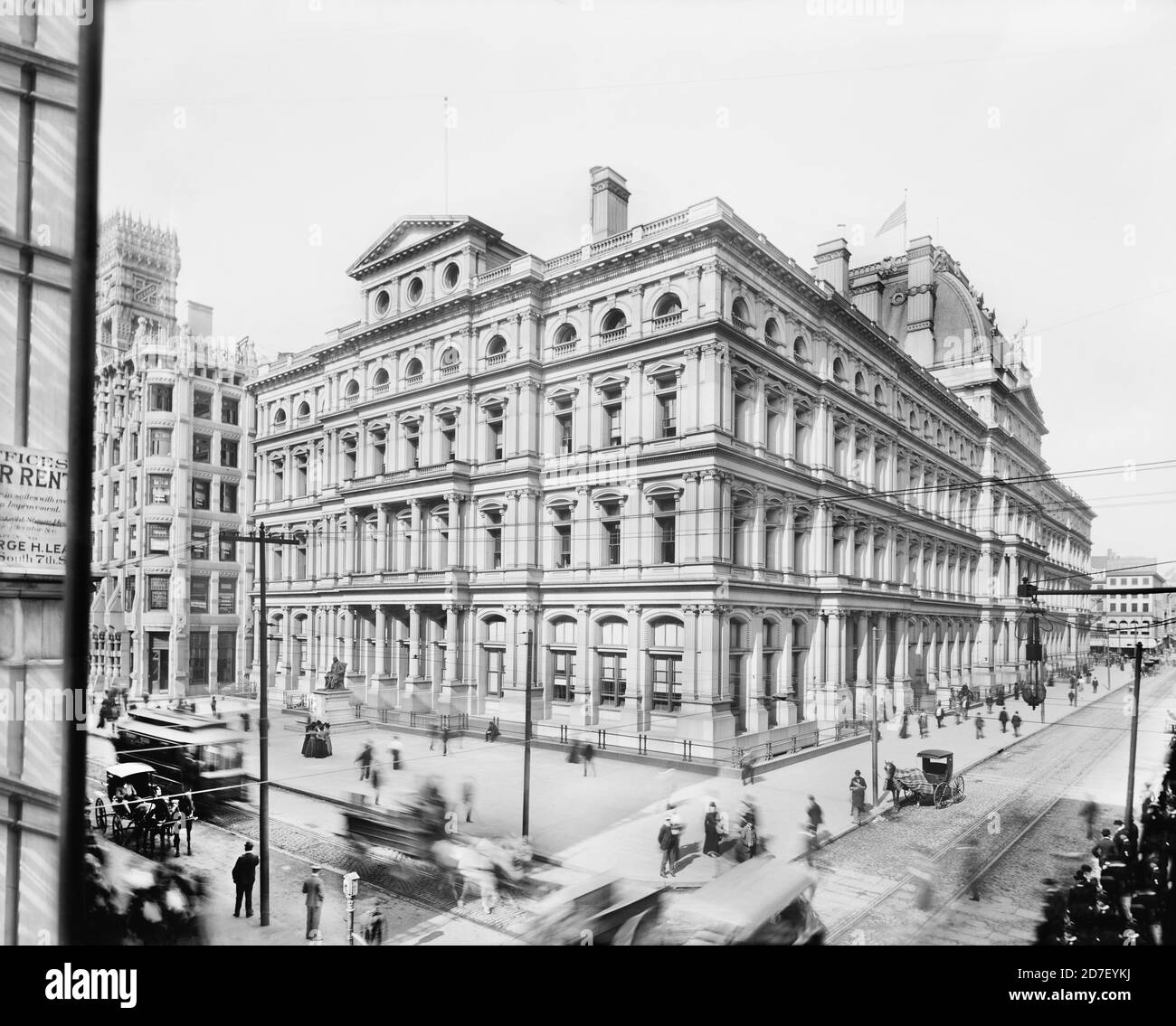 Ufficio postale, Philadelphia, Pennsylvania, USA, Detroit Publishing Company, 1900 Foto Stock