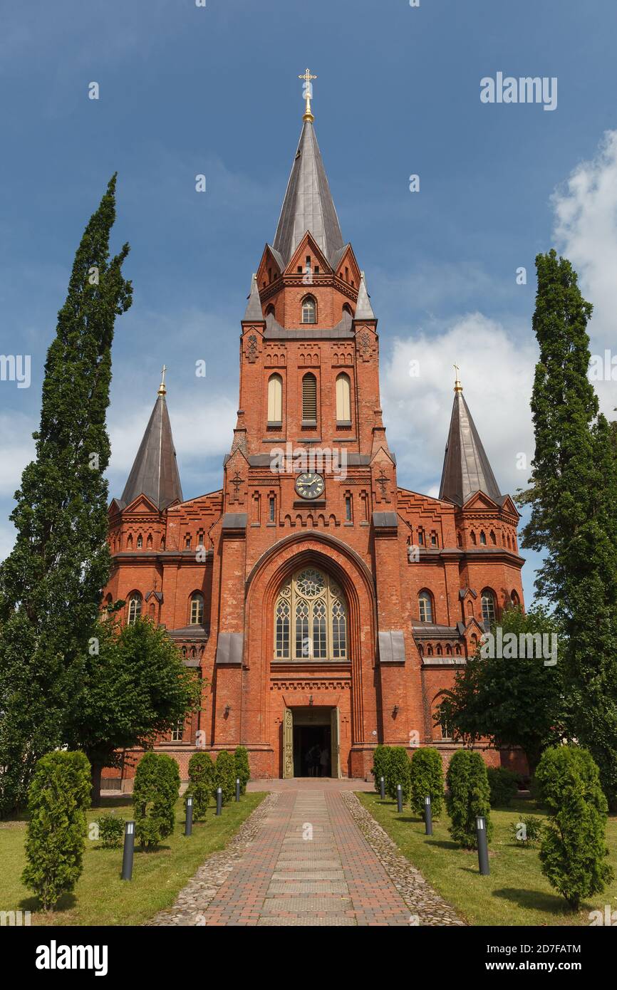 Chiesa di San Pietro della Chiesa evangelica luterana estone Foto Stock