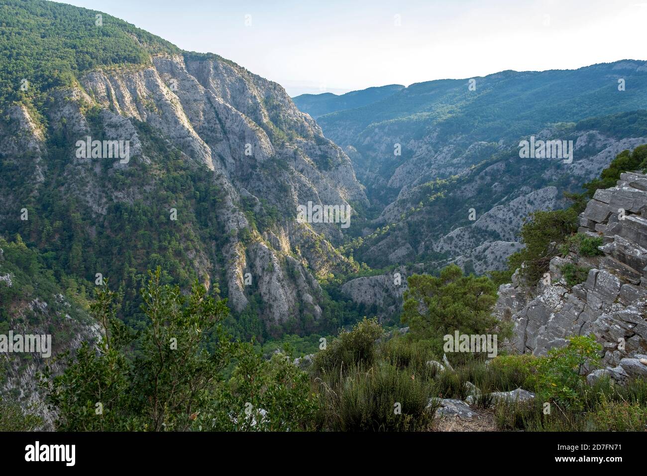 Ida Mountain-Kaz Daglari in Turchia. (In turco: Kazdagi, che significa montagna dell'oca), canyon di tacchino.sahindere. Bella natura.. Ida montagna ha endemico Foto Stock