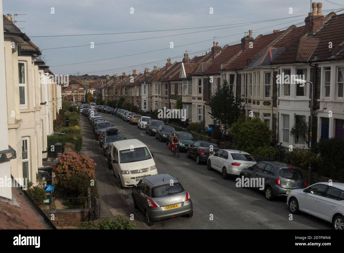 Residential Street, Bishopston, Bristol Foto Stock