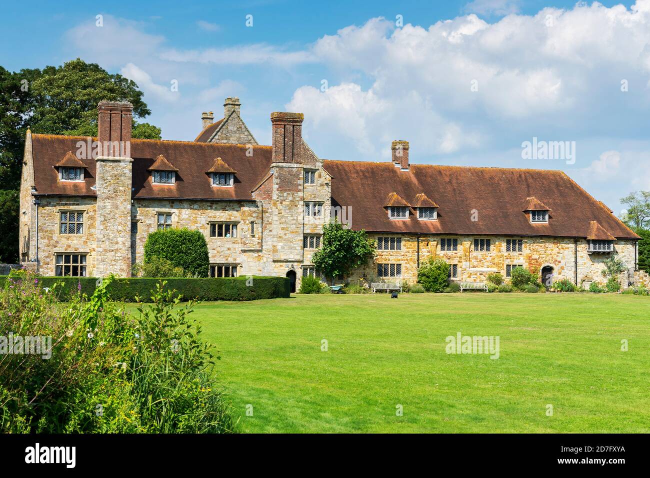Il refettorio sopravvissuto e la casa dei Priori di Michelham Priory, un ex convento agostiniano, vicino Upper Dicker, East Sussex, Inghilterra, Regno Unito Foto Stock