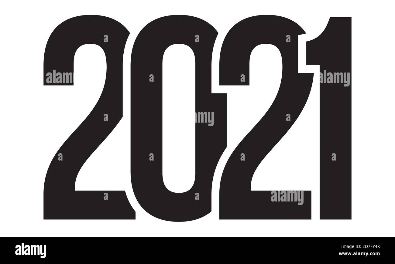 illustrazione vettoriale del design del logo 2021 Illustrazione Vettoriale