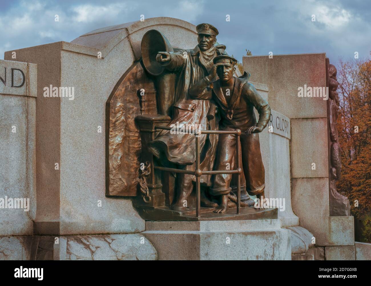 Porto luce del sole guerra memoriale Wirral Foto Stock