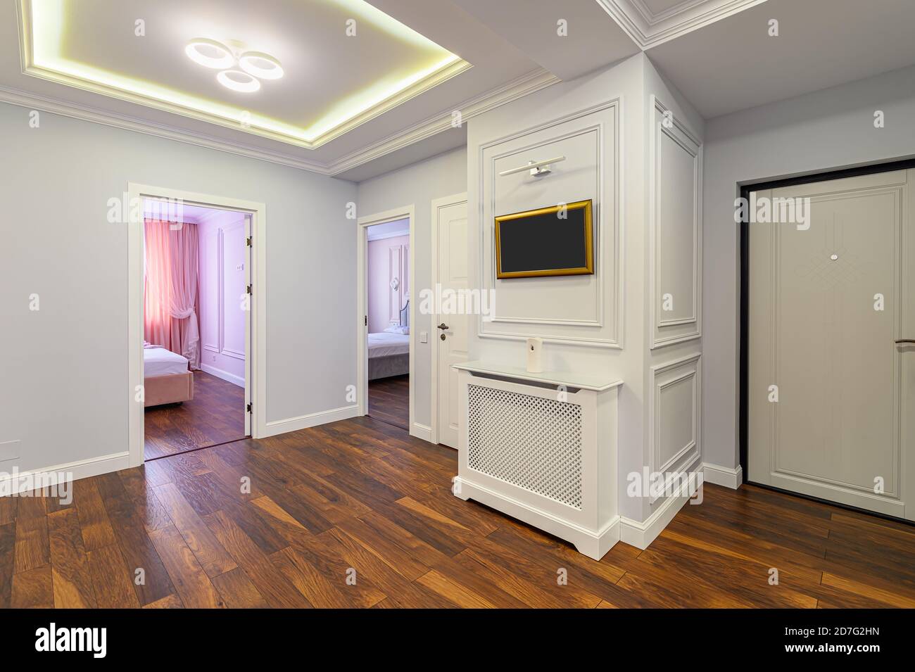 Interni spaziosi e lussuosi Foto Stock