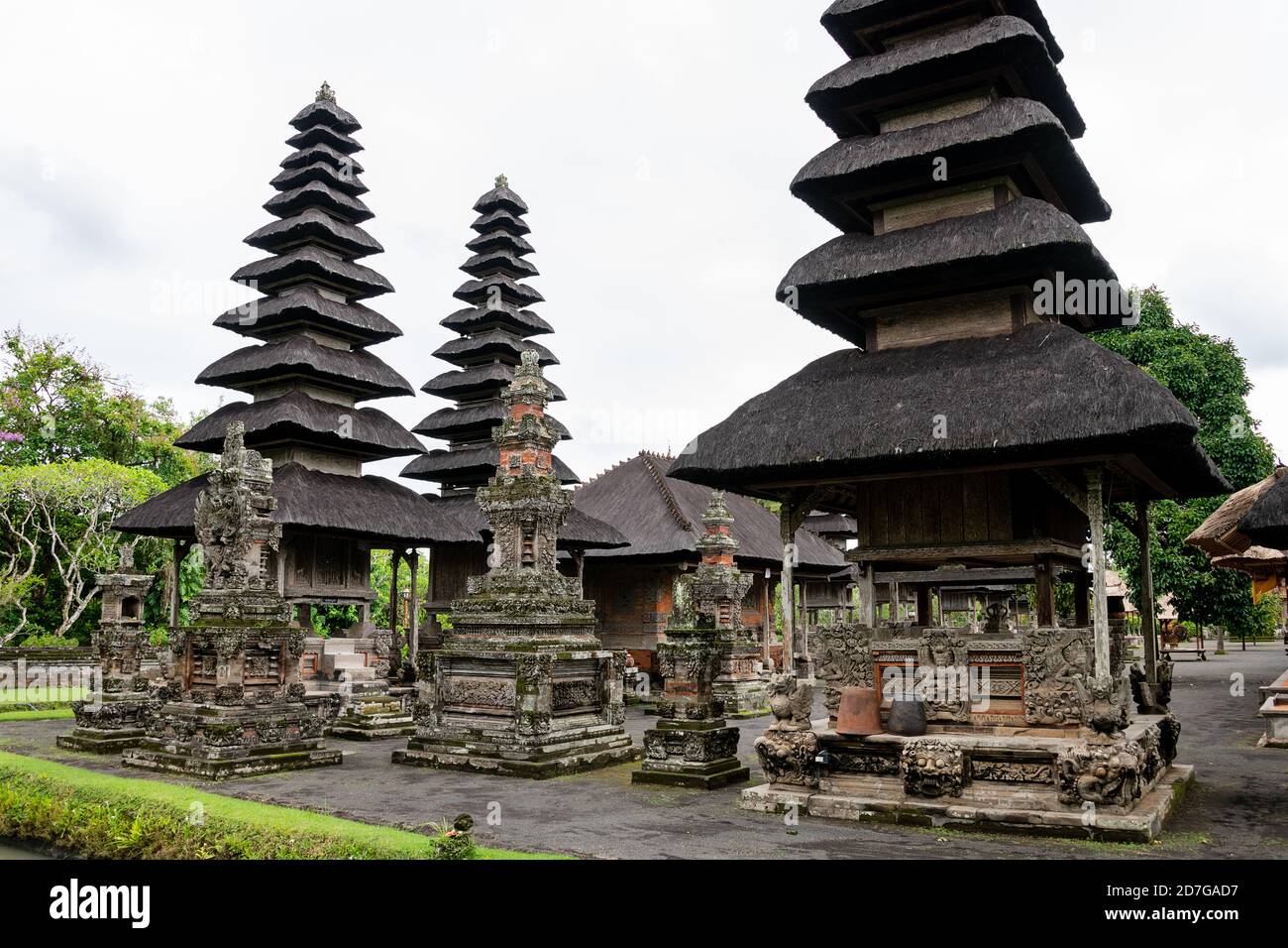 Taman Ayun Temple come parte del mondo turistico culturale sito e anche molto sofisticato design architettonico. Foto Stock