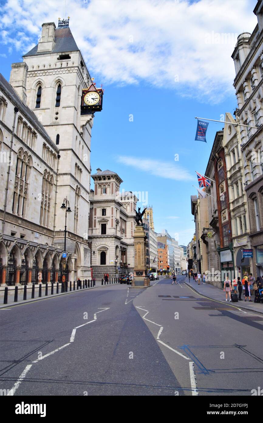 Fleet Street, Londra, Regno Unito Foto Stock