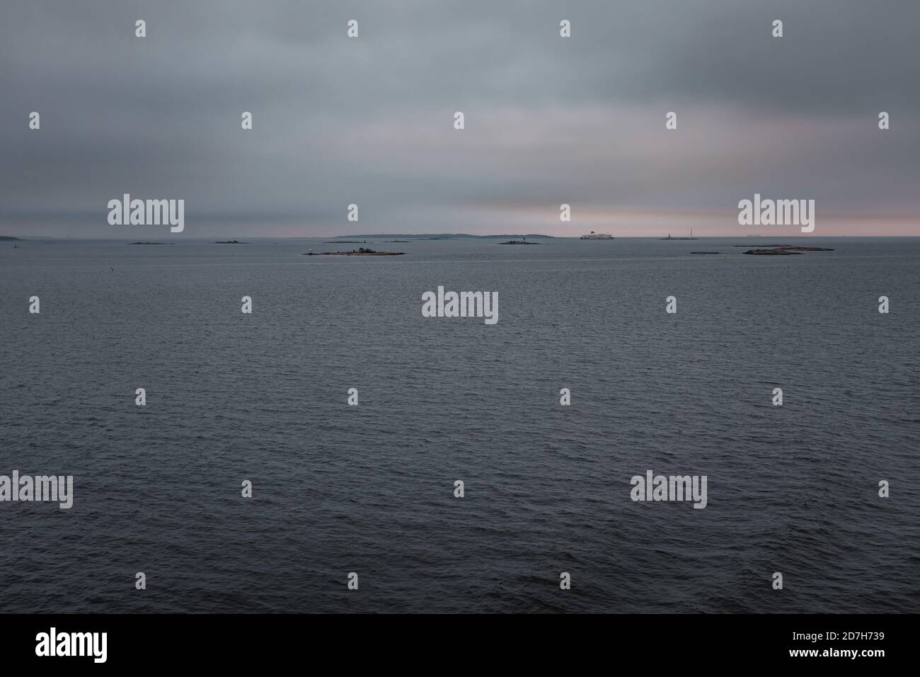 Piccole isole del golfo di Finlandia, Foto Stock
