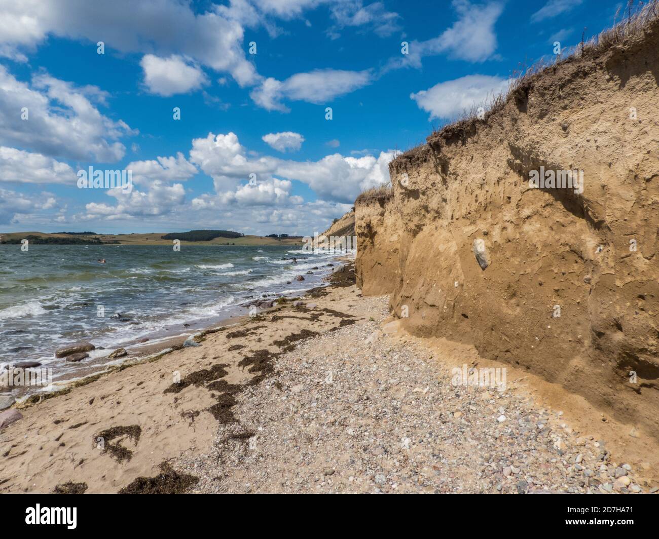 Scogliere sull'isola di Kleinzicker, Germania, Meclemburgo-Pomerania occidentale, Ruegen Foto Stock