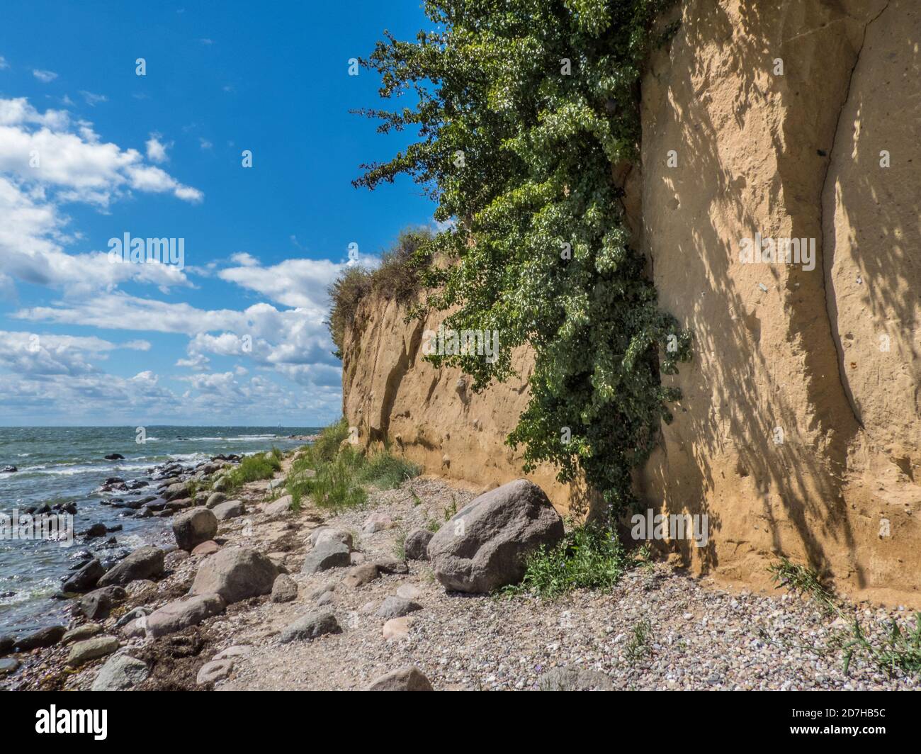 Scogliere sull'isola di Kleinzicker, Germania, Meclemburgo-Pomerania occidentale, Ruegen Foto Stock