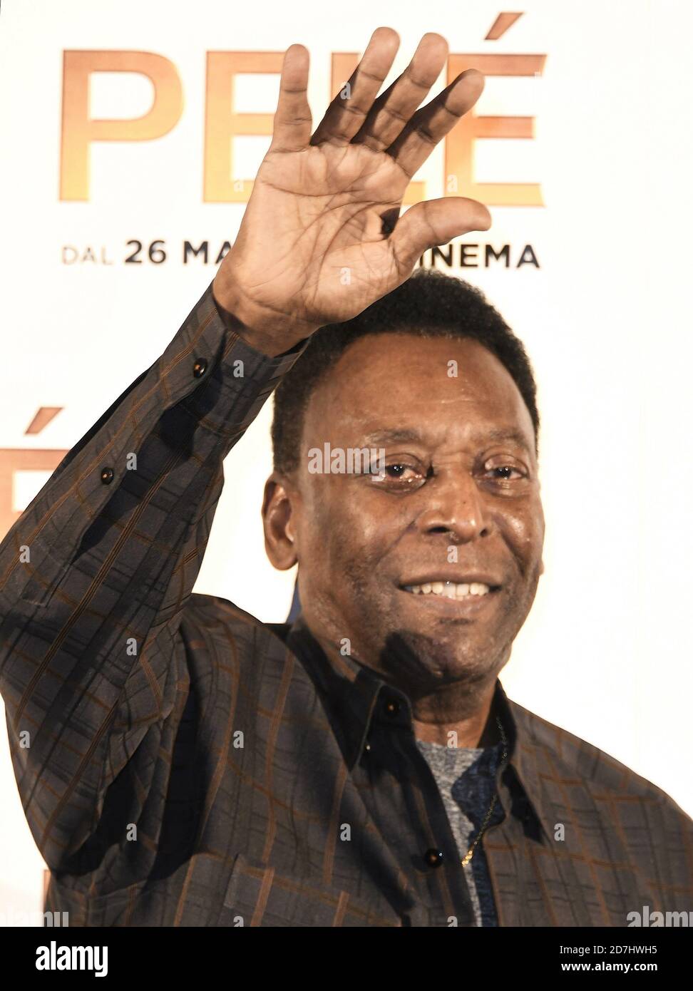 Milano, Italia. 23 Ott 2020. Milano, Italia ARCHIVIO Photocall presentazione del film 'PELE '' con la partecipazione di Pelè (Edson Arantes do Nascimento) nella foto: Pelè Credit: Independent Photo Agency/Alamy Live News Foto Stock