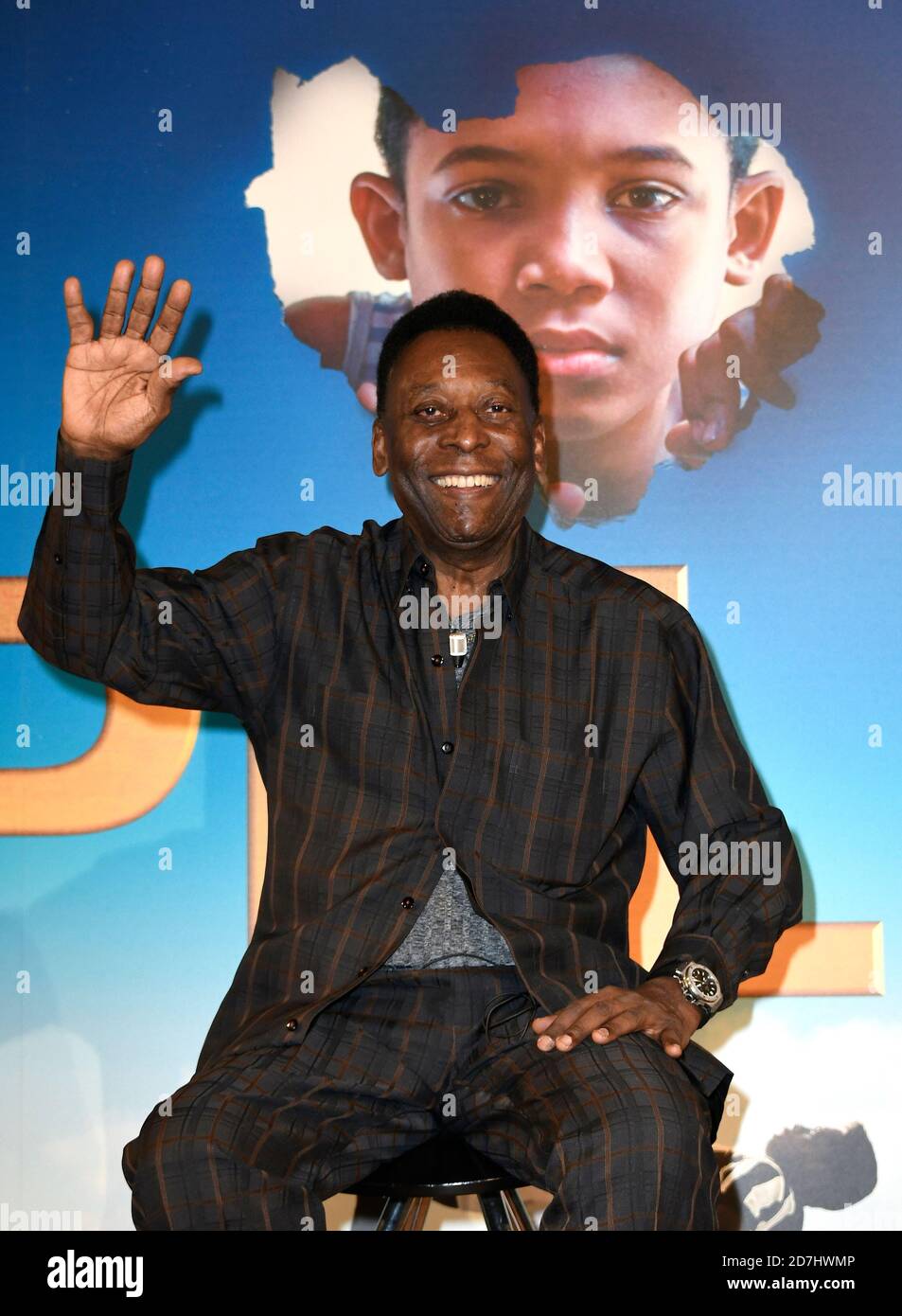 Milano, Italia. 23 Ott 2020. Milano, Italia ARCHIVIO Photocall presentazione del film 'PELE '' con la partecipazione di Pelè (Edson Arantes do Nascimento) nella foto: Pelè Credit: Independent Photo Agency/Alamy Live News Foto Stock