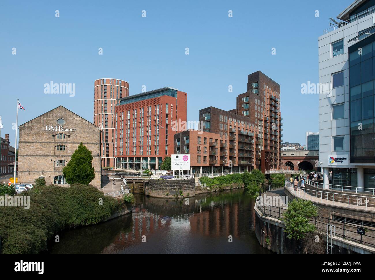 Sviluppo di Granary Wharf a Leeds, West Yorkshire, Inghilterra. Foto Stock
