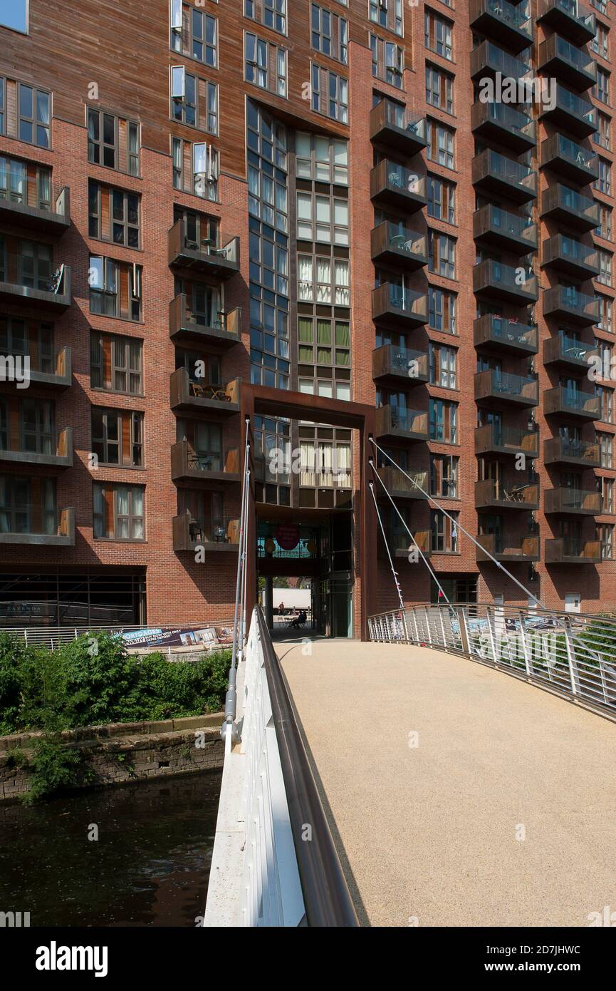 Appartamenti al Granary Wharf sviluppo a Leeds, West Yorkshire, Inghilterra. Foto Stock