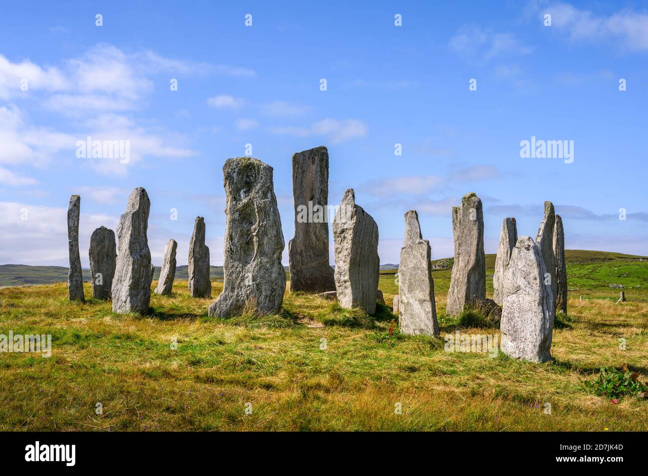 Regno Unito, Scozia, Callanish, Callanish Stones sull'isola di Lewis Foto Stock