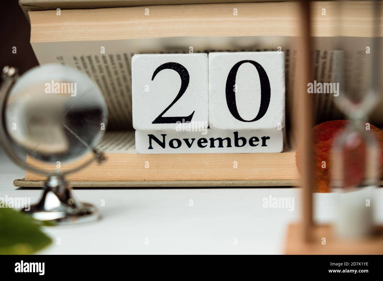 Ventesimo giorno del mese di autunno calendario novembre. Foto Stock