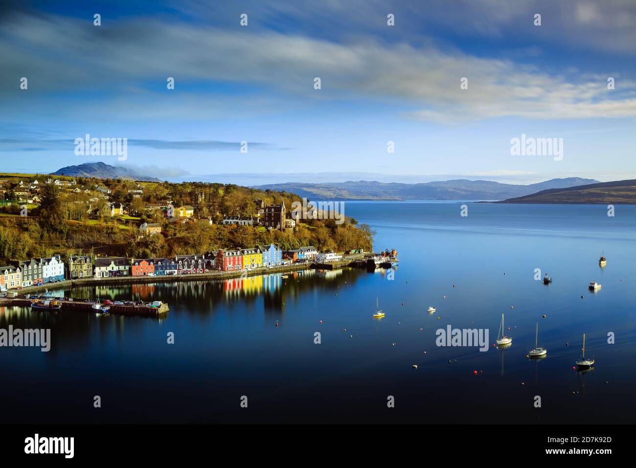 Tobermory Bay Isola di Mull Scozia Foto Stock