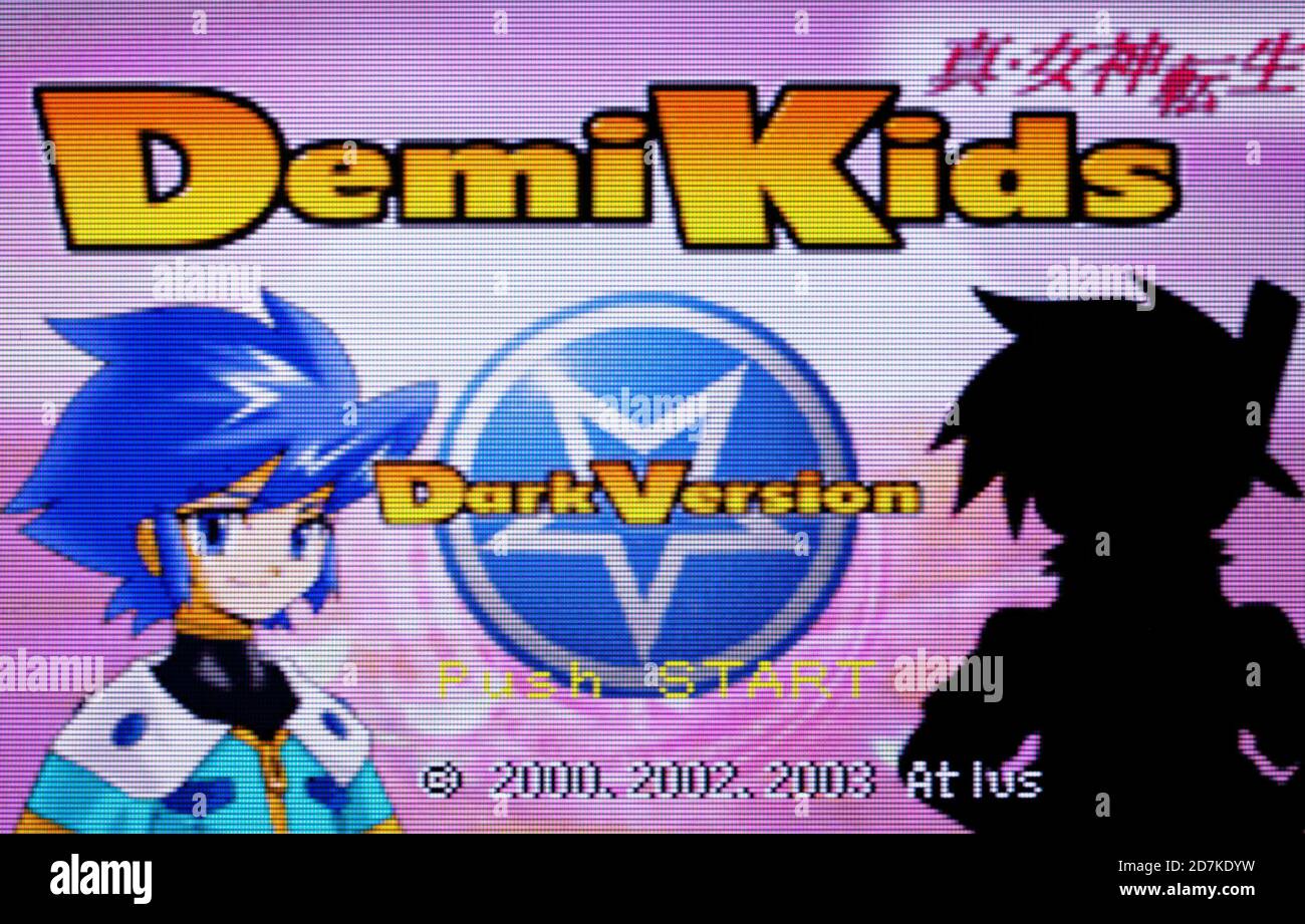 Demi Kids Dark Version - Nintendo Game Boy Advance Videogioco - solo per uso editoriale Foto Stock