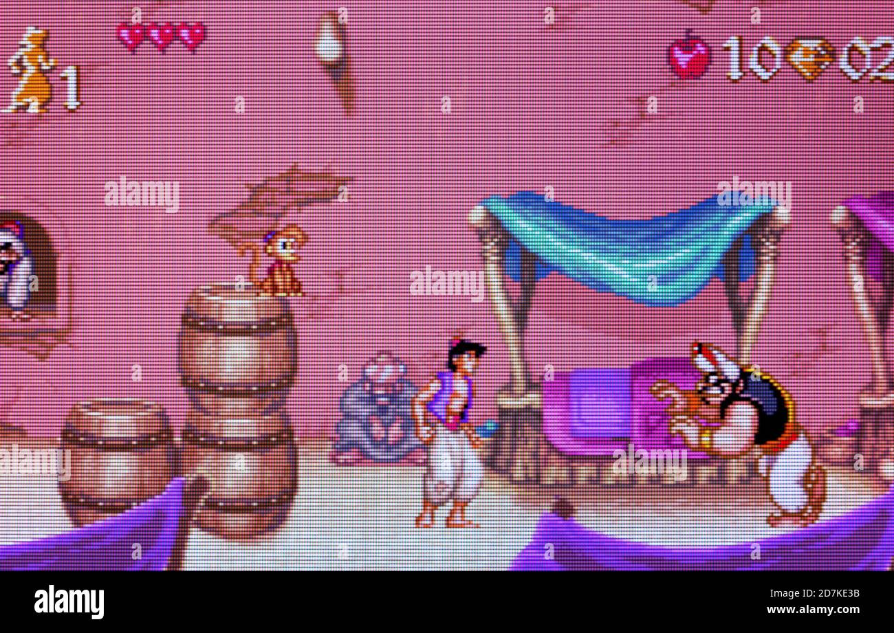 Aladdin - Nintendo Game Boy Advance Videogame - uso editoriale solo Foto Stock