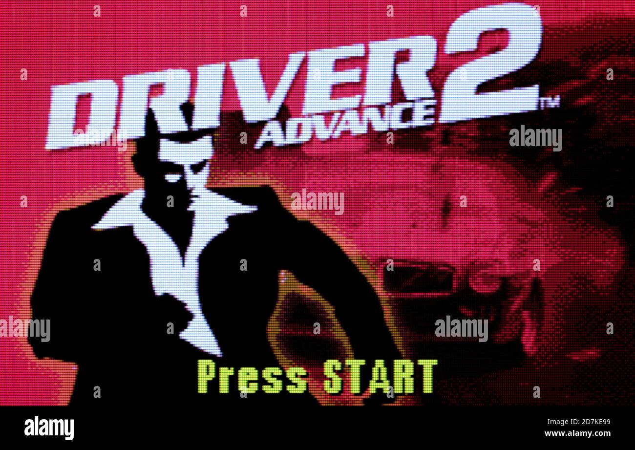 Driver 2 Advance - Nintendo Game Boy Advance Videogame - Solo per uso editoriale Foto Stock