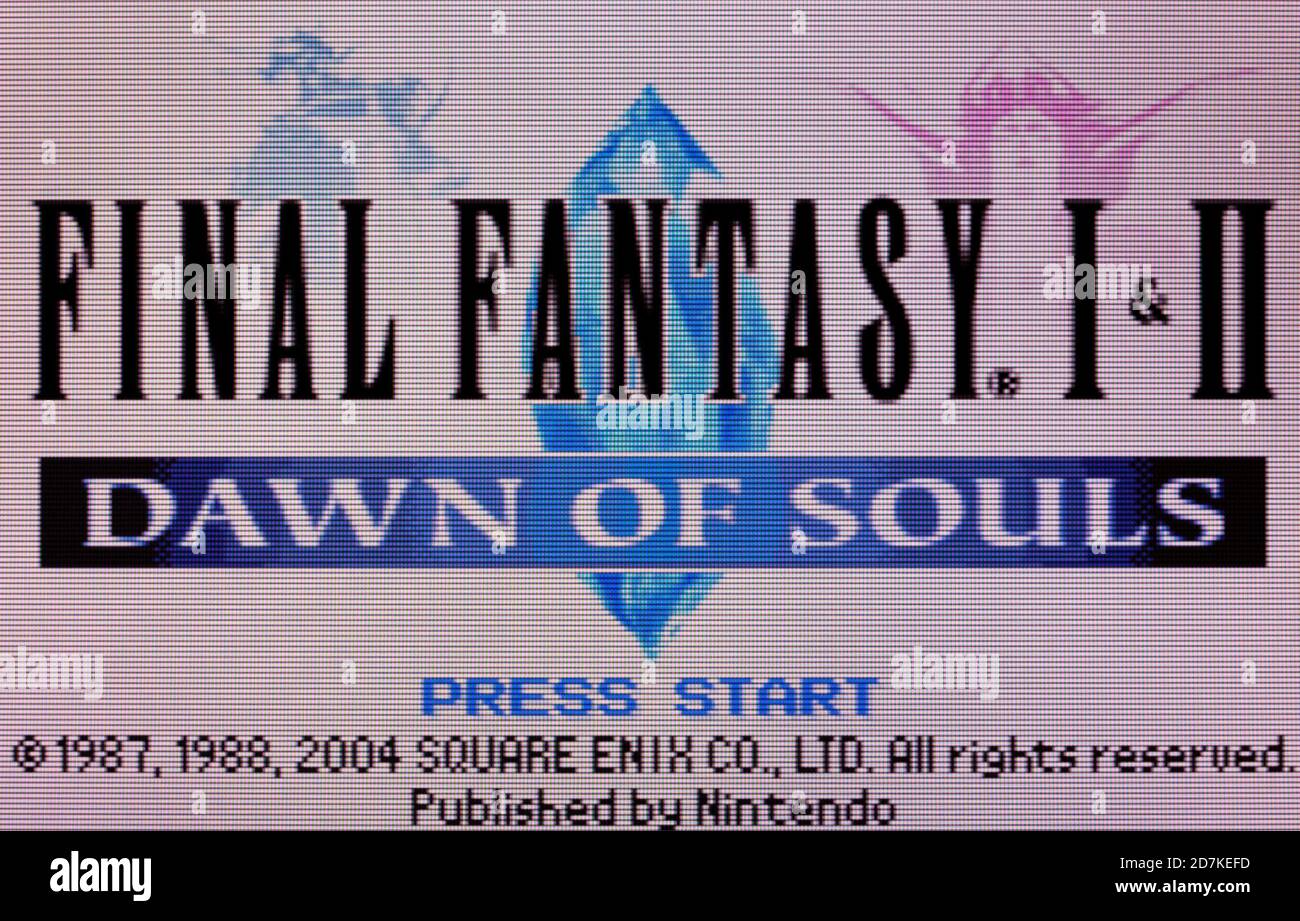 Final Fantasy i & II - Nintendo Game Boy Advance Videogioco - solo per uso editoriale Foto Stock