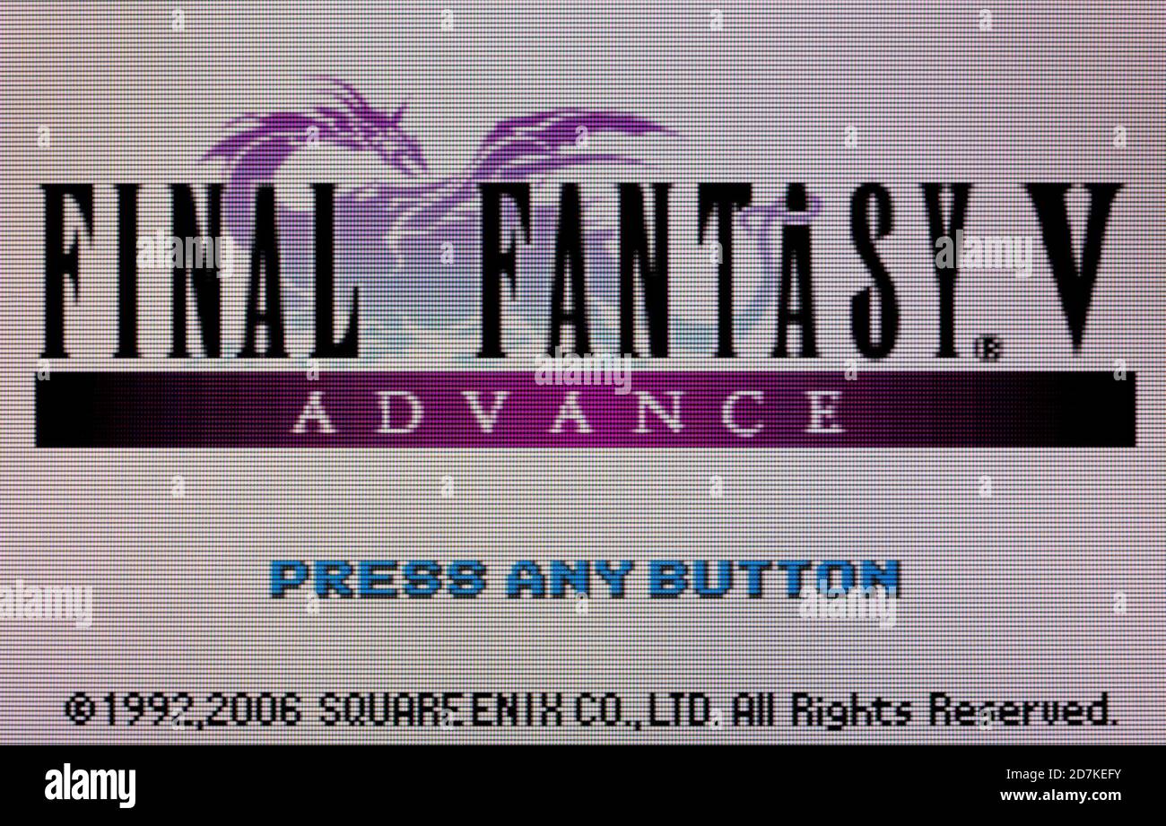 Final Fantasy V Advance - Nintendo Game Boy Advance Videogioco - solo per uso editoriale Foto Stock