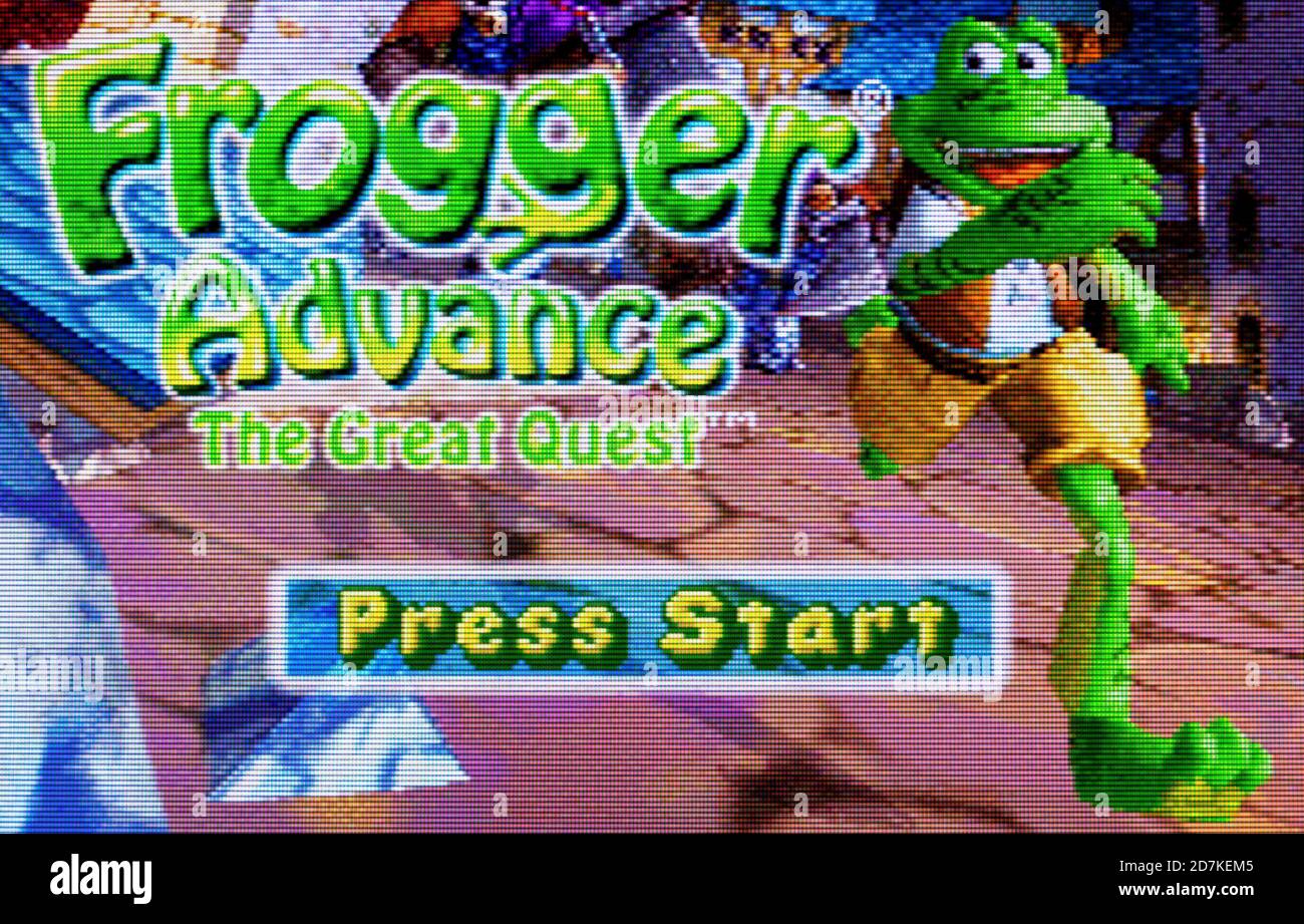 Frogger Advance - la grande quest - Nintendo Game Boy Advance Videogame - solo per uso editoriale Foto Stock