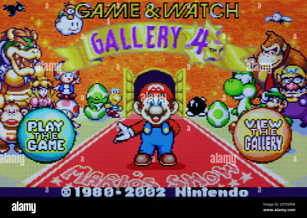 Game & Watch Gallery 4 - Nintendo Game Boy Advance Videogioco - solo per uso editoriale Foto Stock