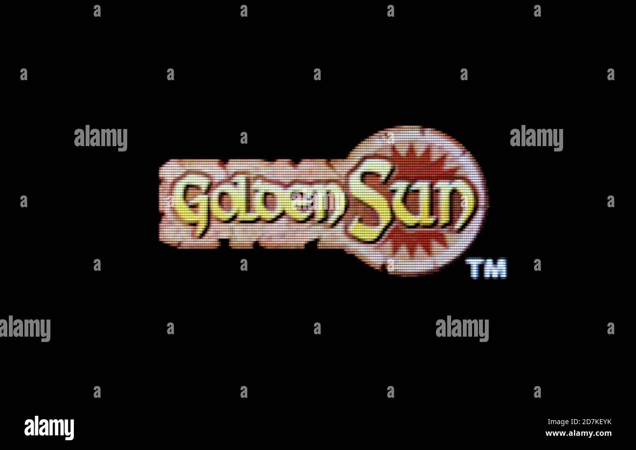 Golden Sun - Nintendo Game Boy Advance Videogame - Editoriale utilizzare solo Foto Stock