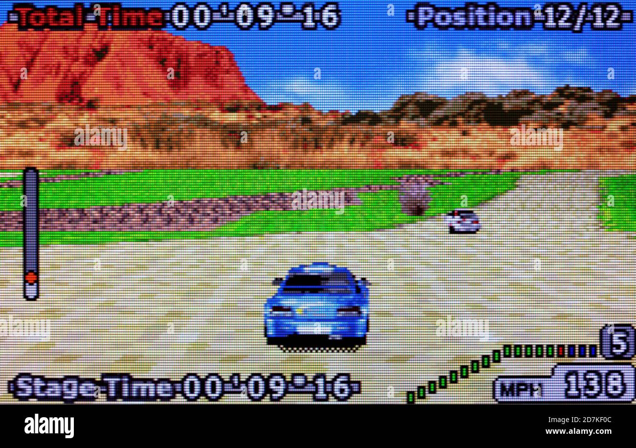 GT2 Advance Rally Racing - Nintendo Game Boy Advance Videogame - solo per uso editoriale Foto Stock