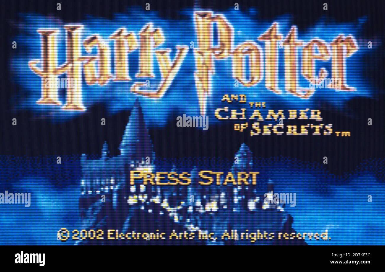 Harry Potter e l'alloggiamento dei segreti - gioco di Nintendo Gioco di ragazzi Advance - solo per uso editoriale Foto Stock