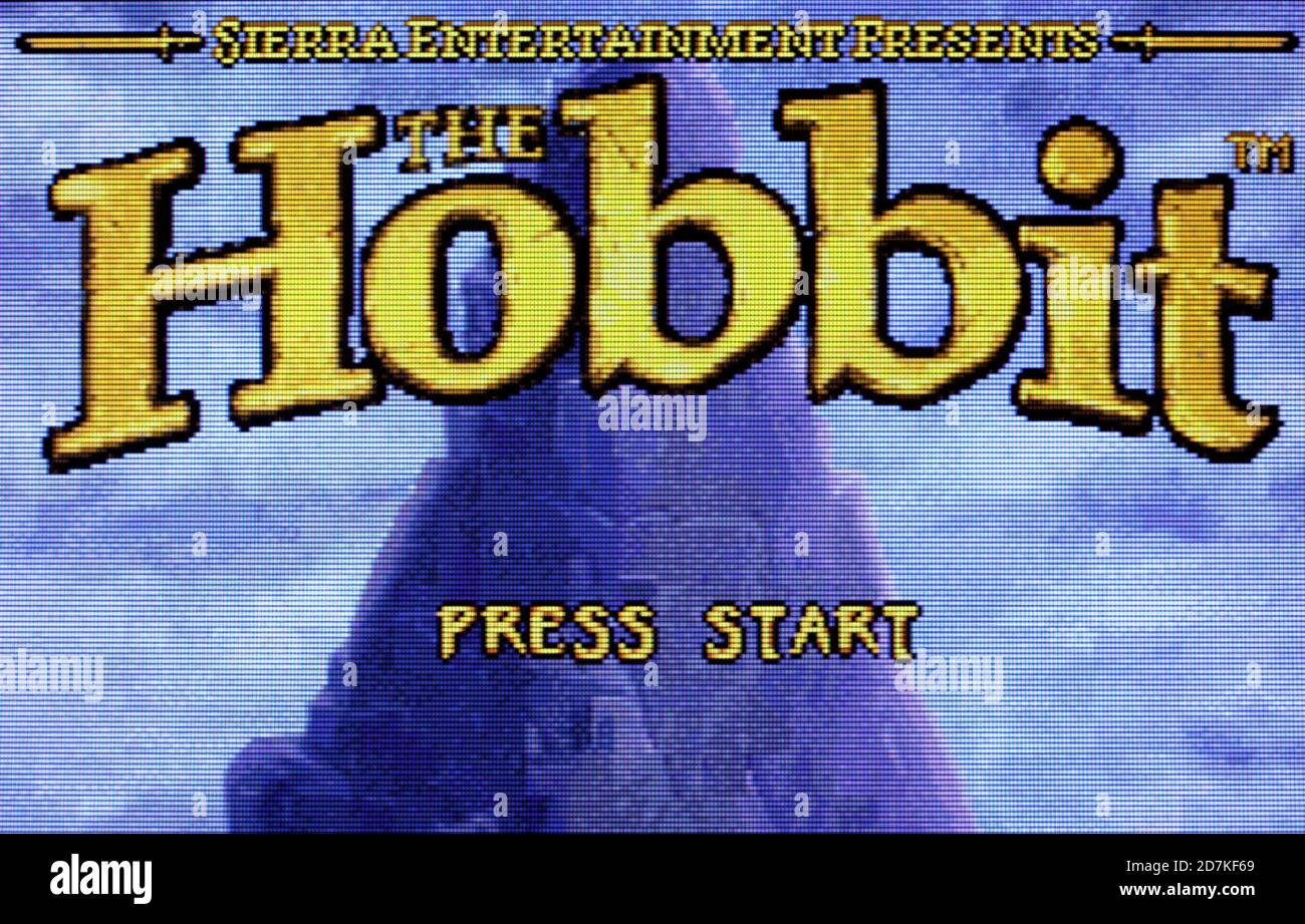 The Hobbit - Nintendo Game Boy Advance Videogioco - Editoriale utilizzare solo Foto Stock