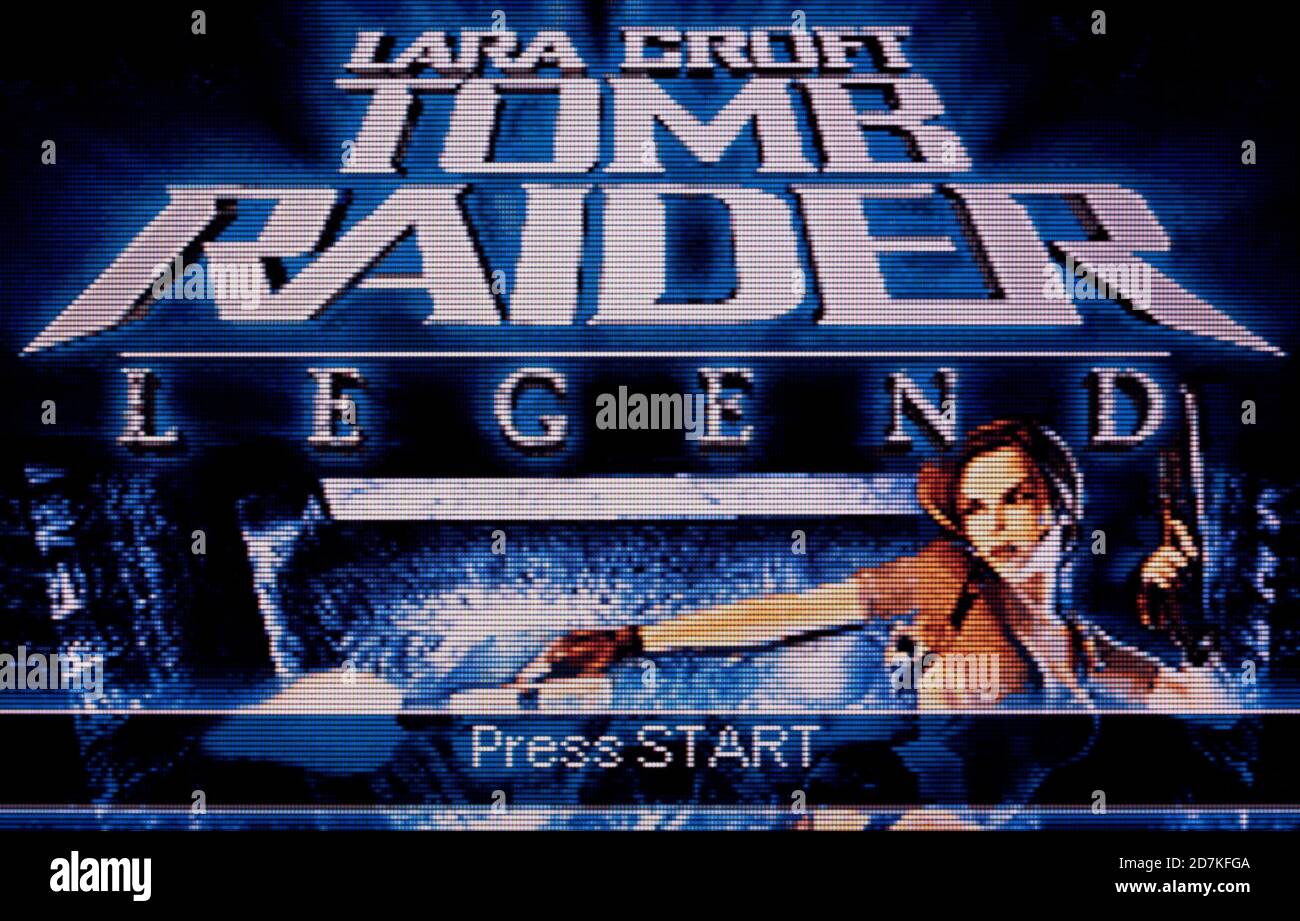 Lara Croft Tomb Raider Legend - Nintendo Game Boy Advance Videogioco - solo per uso editoriale Foto Stock
