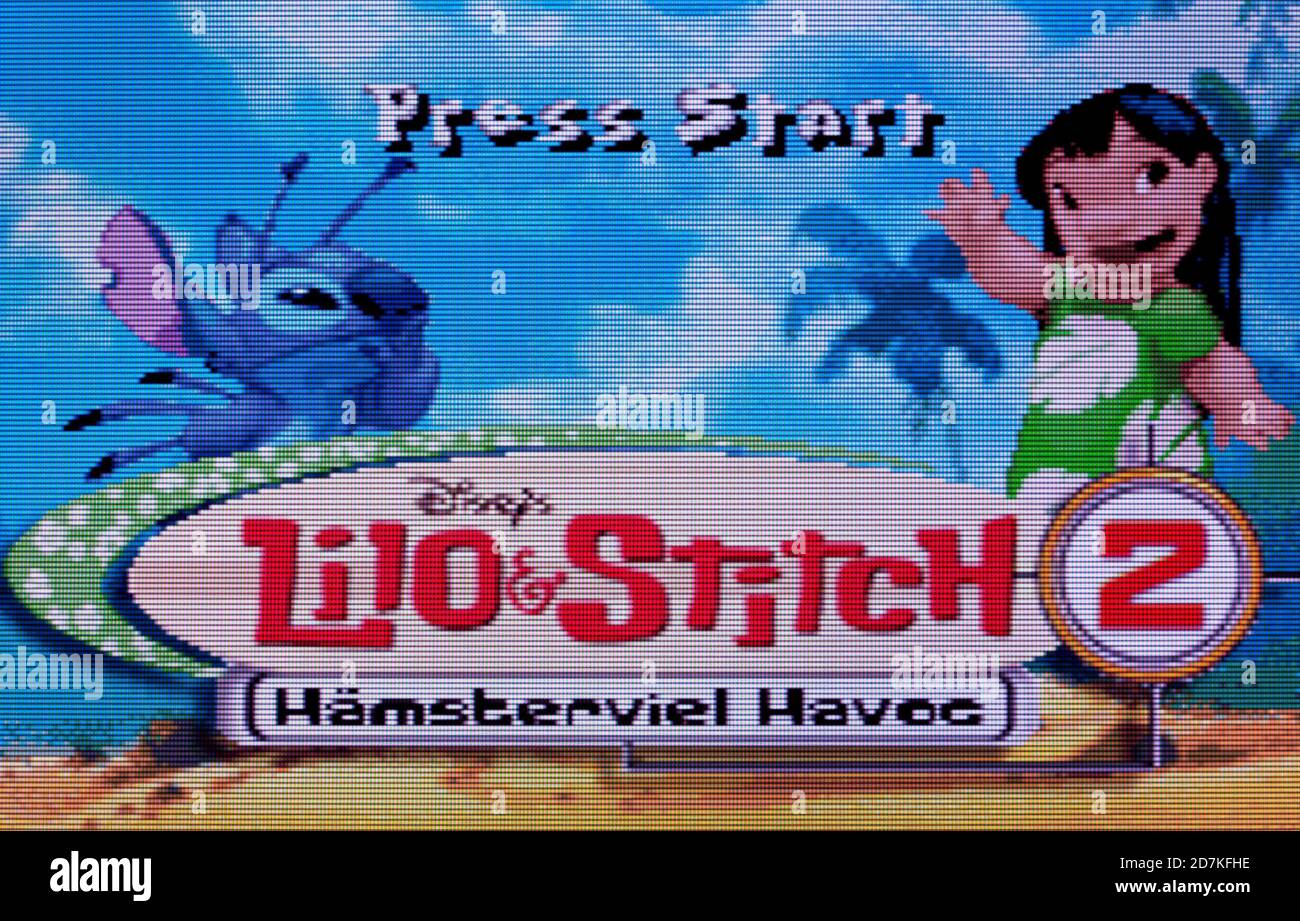 LILO & Stitch 2 - Nintendo Game Boy Advance Videogioco - solo per uso editoriale Foto Stock