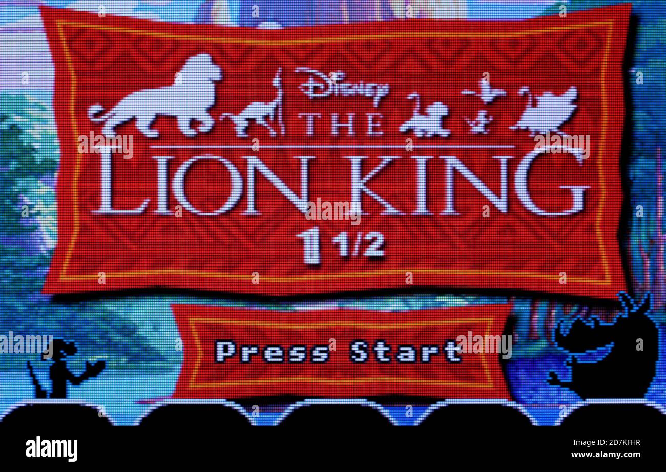 Lion King 1 1/2 - Nintendo Game Boy Advance Videogame - solo per uso editoriale Foto Stock