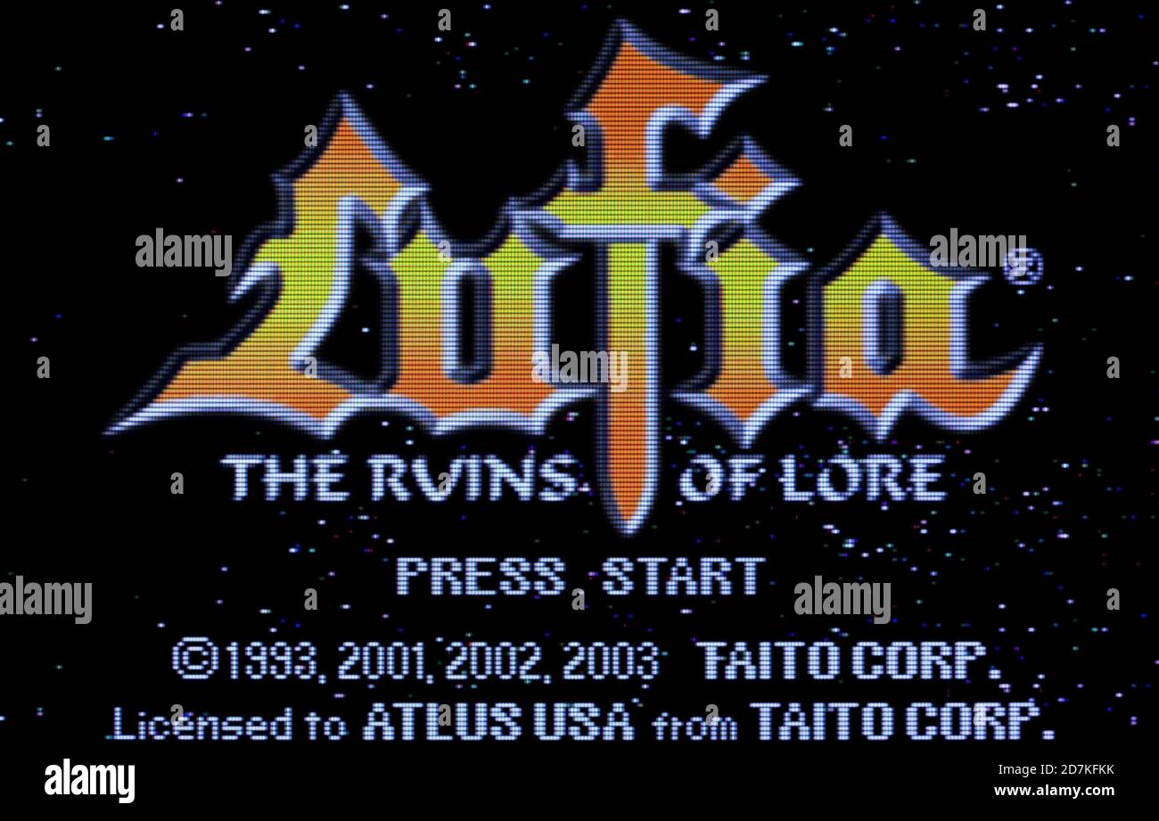 Lufia - le rovine di Lore - Nintendo Game Boy Advance Videogame - solo per uso editoriale Foto Stock