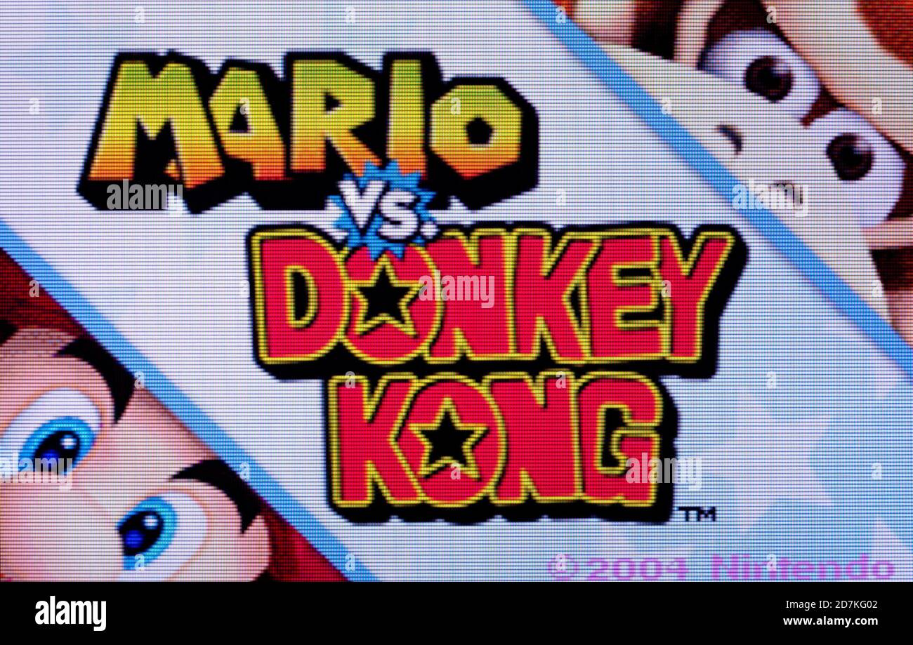Mario vs Donkey Kong - Nintendo Game Boy Advance Videogioco - solo per uso editoriale Foto Stock