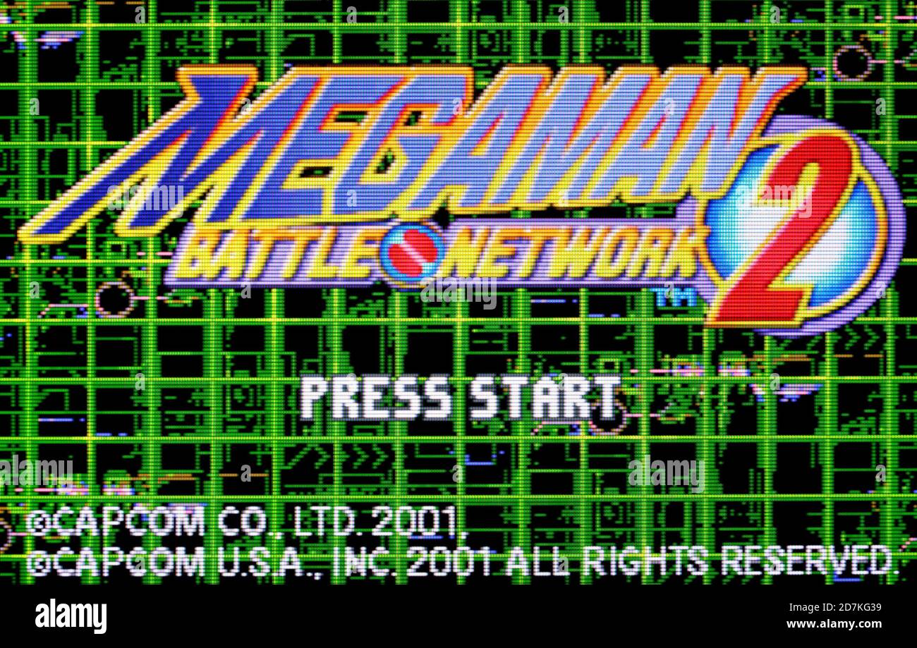 Megaman Battle Network 2 - Nintendo Game Boy Advance Videogioco - solo per uso editoriale Foto Stock