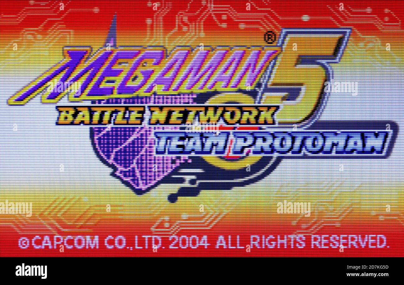 Megaman Battle Network 5 Team Colonel - Nintendo Game Boy Advance Videogame - solo per uso editoriale Foto Stock