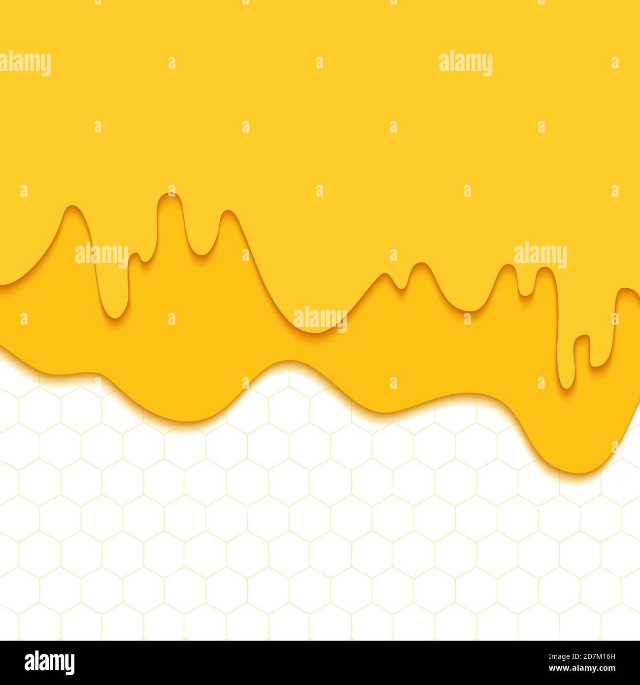 Sgocciolamento del miele, illustrazione. Foto Stock